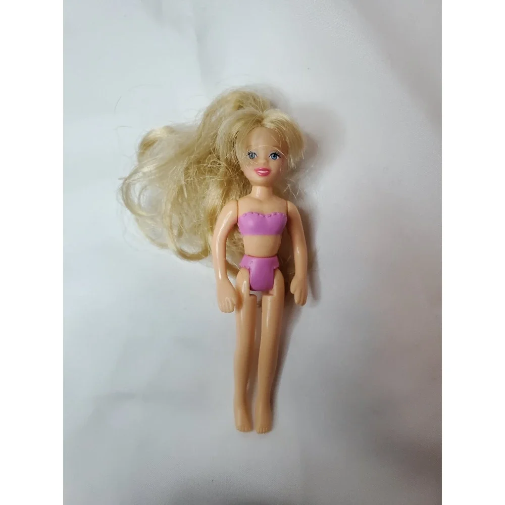 Vintage Polly‎ Pocket Dolls Mixed Lot 5-Dolls Blonde Hair 3.5